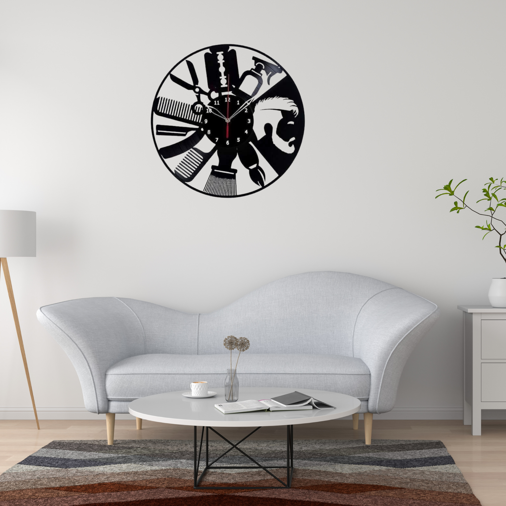 The Artisan Barber | Signature Metal Wall Clock